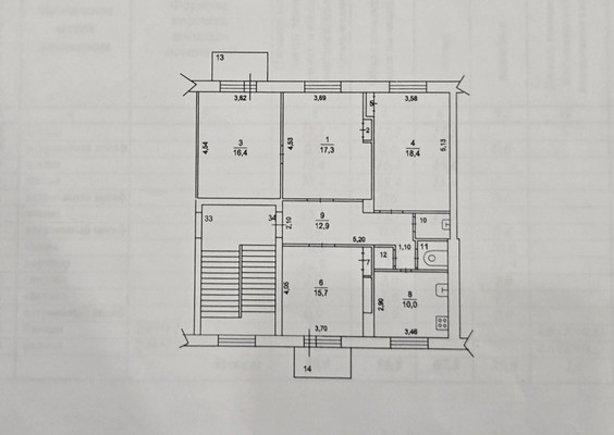 Продам многокомнатную квартиру, Горького ул, 35, Малино рп