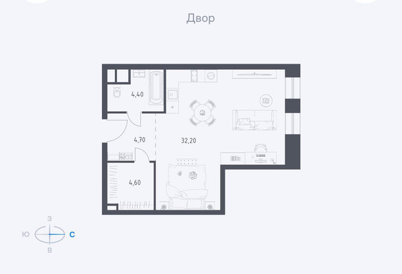Продам однокомнатную (1-комн.) квартиру, Стремянный пер, 2, Москва г