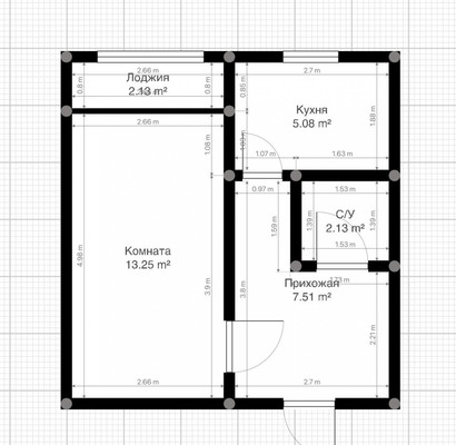 Продам однокомнатную (1-комн.) квартиру, Ингушская ул, 3, Нальчик г