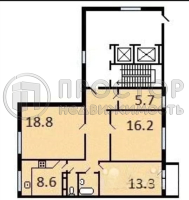 Продам трехкомнатную (3-комн.) квартиру, Ярославское ш, 2к2, Москва г