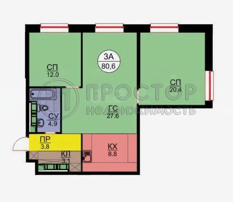 Продам трехкомнатную (3-комн.) квартиру, Авангардная ул, 10, Красногорск г