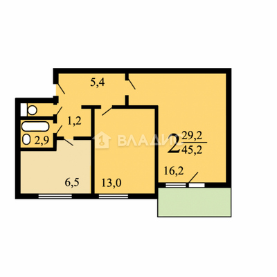 Продам двухкомнатную (2-комн.) квартиру, Алтуфьевское ш, 30В, Москва г