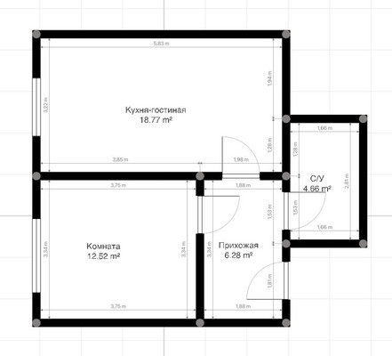 Продам однокомнатную (1-комн.) квартиру, Ашурова ул, 1, Нальчик г
