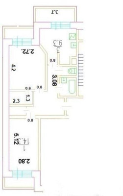 Продам двухкомнатную (2-комн.) квартиру, Истринская ул, 8к1, Москва г