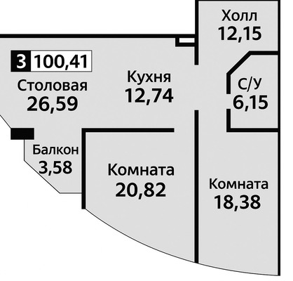 Продам трехкомнатную (3-комн.) квартиру, Беспалова ул, 110кв, Симферополь г