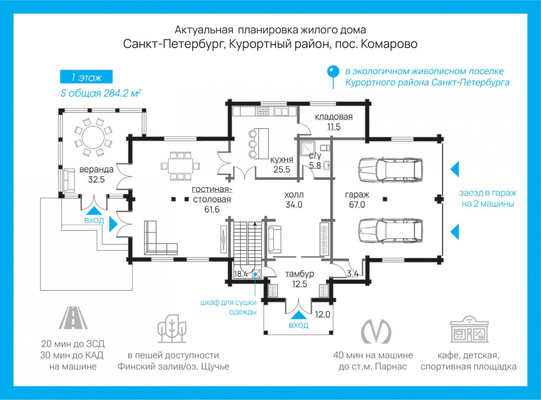 Продам дом, 4-й Курортный пер, 4, Комарово п, 0 км от города
