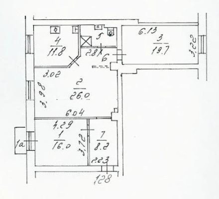Продам трехкомнатную (3-комн.) квартиру, Бочкова ул, 8, Москва г