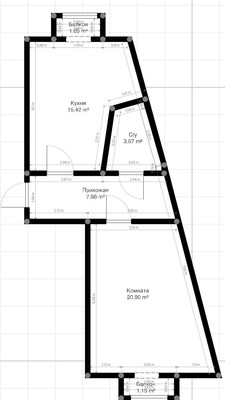 Продам однокомнатную (1-комн.) квартиру, Тарчокова ул, 125ка, Нальчик г