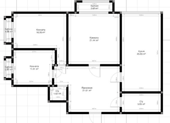 Продам трехкомнатную (3-комн.) квартиру, Тлостанова ул, 16к1, Нальчик г