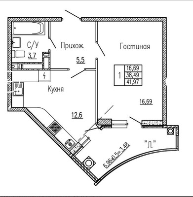 Продам однокомнатную (1-комн.) квартиру, Берберовская ул, 32, Ростов-на-Дону г