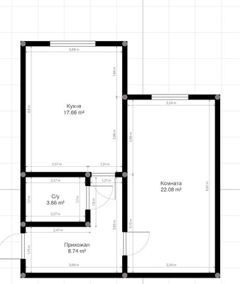 Продам однокомнатную (1-комн.) квартиру, Тарчокова ул, 31, Нальчик г