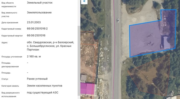 Продам землю для коммерческого использования 21,6 соток, ИЖС, Красных Партизан ул, Большебрусянское с