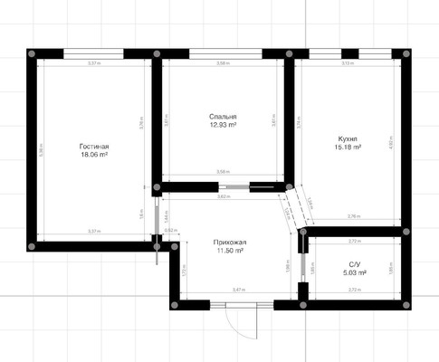 Продам двухкомнатную (2-комн.) квартиру, ОДС ул, 97, Нальчик г