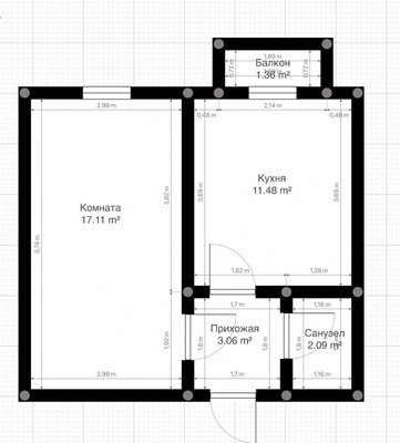 Продам однокомнатную (1-комн.) квартиру, Тарчокова ул, 127, Нальчик г