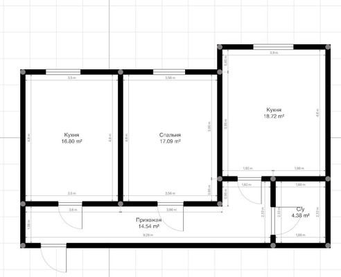 Продам двухкомнатную (2-комн.) квартиру, им. Сижажева М.В. ул, 10, Чегем г