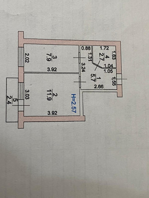 Продам однокомнатную (1-комн.) квартиру, Каракумская ул, 104, Ростов-на-Дону г
