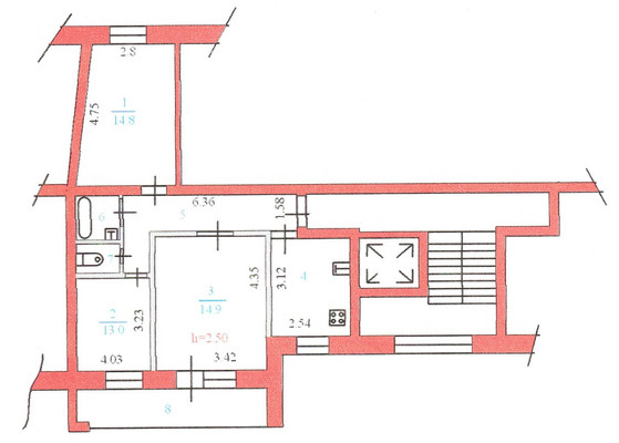Продам трехкомнатную (3-комн.) квартиру, Победы пр-кт, 115, Пенза г