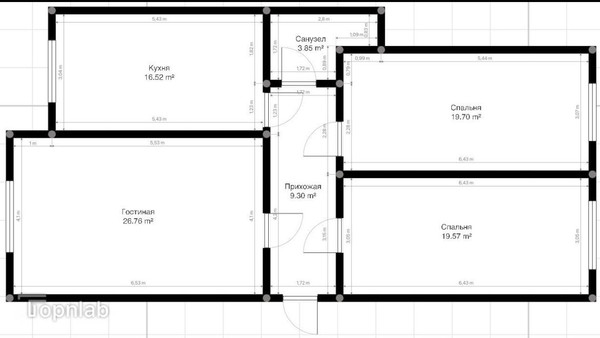 Продам трехкомнатную (3-комн.) квартиру, Шарданова ул, 52, Нальчик г
