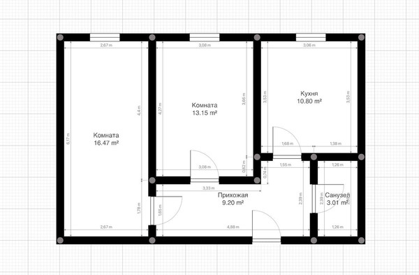 Продам двухкомнатную (2-комн.) квартиру, Солнечная ул, 12к1, Нальчик г