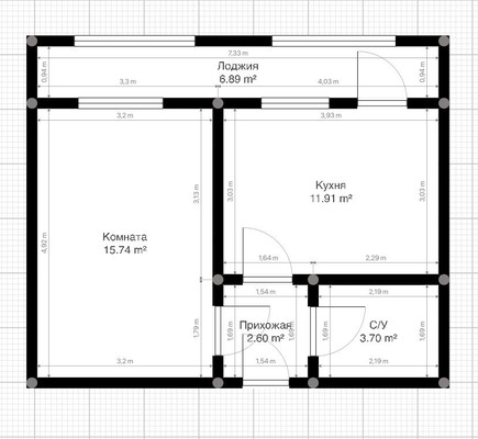 Продам однокомнатную (1-комн.) квартиру, Надречная ул, 126Ак9, Нальчик г