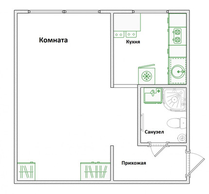 Продам однокомнатную (1-комн.) квартиру, Островского ул, 16, Пенза г