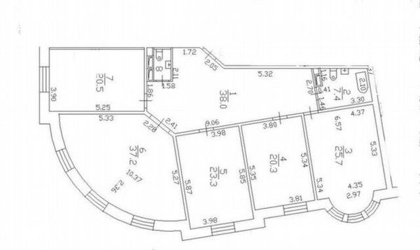 Продам многокомнатную квартиру, Аптекарская наб, 6, Санкт-Петербург г