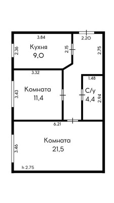 Продам двухкомнатную (2-комн.) квартиру, Адыгейская Набережная ул, 71, Краснодар г