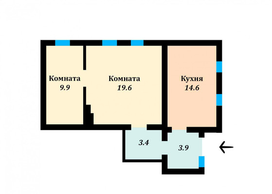 Продам двухкомнатную (2-комн.) квартиру, Рашпилевская ул, 127, Краснодар г