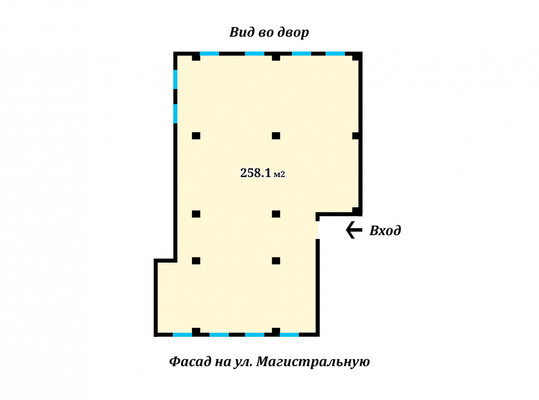 Сдам коммерческое помещение 258 м2, Магистральная ул, 11к2, Краснодар г