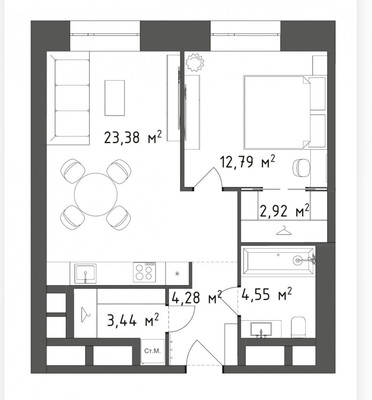 Продам однокомнатную (1-комн.) квартиру, Староалексеевская ул, 5А, Москва г