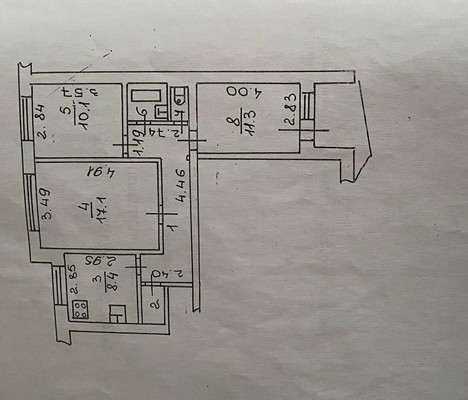 Продам трехкомнатную (3-комн.) квартиру, Псковская ул, 42к1, Великий Новгород г