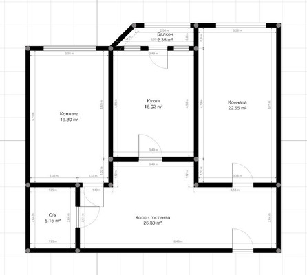 Продам трехкомнатную (3-комн.) квартиру, Шарданова ул, 48к6, Нальчик г