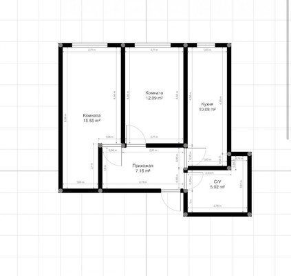 Продам трехкомнатную (3-комн.) квартиру, ОДС ул, 97, Нальчик г
