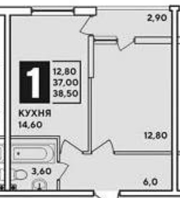 Продам однокомнатную (1-комн.) квартиру, им. Ивана Беличенко ул, 97, Краснодар г