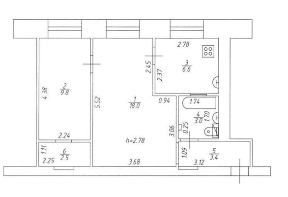 Продам двухкомнатную (2-комн.) квартиру, Академика Кирпичникова ул, 16, Казань г
