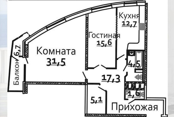 Продам двухкомнатную (2-комн.) квартиру, Кубанская Набережная ул, 23/1, Краснодар г