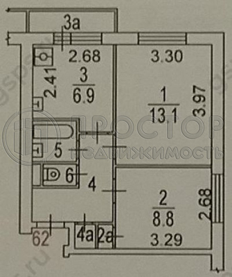 Продам двухкомнатную (2-комн.) квартиру, Севанская ул, 46к1, Москва г
