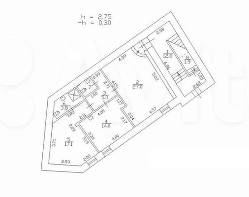Продам многокомнатную квартиру, Чкаловский пр-кт, 60д, Санкт-Петербург г