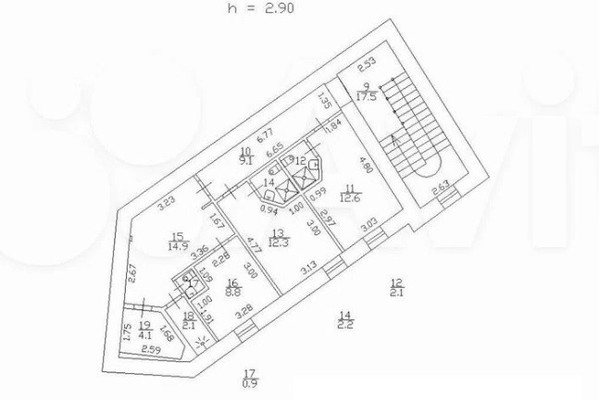 Продам многокомнатную квартиру, Чкаловский пр-кт, 60д, Санкт-Петербург г
