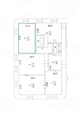 Продам комнату в 4-комн. квартире, 1-я Брестская ул, 36, Москва г