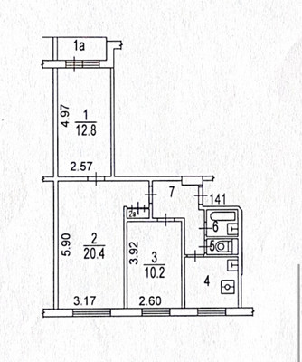 Продам трехкомнатную (3-комн.) квартиру, Вешняковская ул, 1к3, Москва г