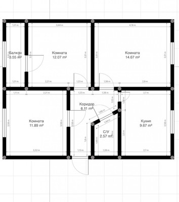 Продам трехкомнатную (3-комн.) квартиру, Кулиева пр-кт, 25, Нальчик г