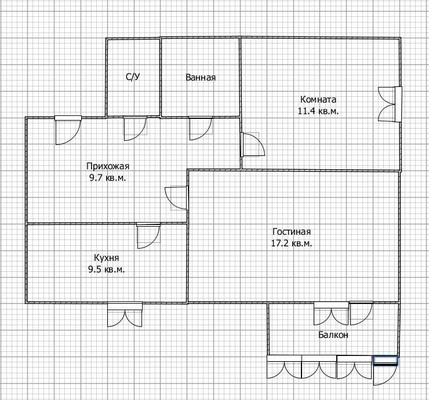 Продам двухкомнатную (2-комн.) квартиру, Володарского ул, 66Б, Брянск г