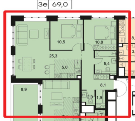 Продам трехкомнатную (3-комн.) квартиру (долевое), Южнопортовая ул, Москва г