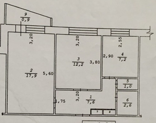 Продам двухкомнатную (2-комн.) квартиру, Лермонтова ул, 16, Симферополь г