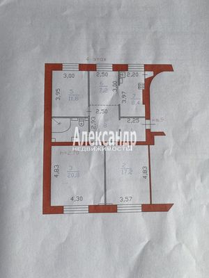 Продам трехкомнатную (3-комн.) квартиру, Московский пр-кт, 7, Выборг г