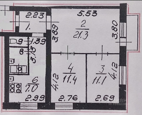 Продам трехкомнатную (3-комн.) квартиру, Карташихина ул, 19, Санкт-Петербург г