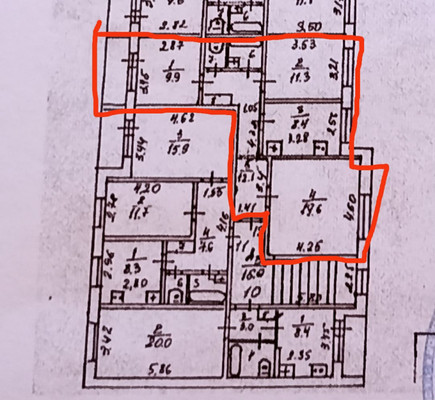 Продам трехкомнатную (3-комн.) квартиру, Д мкр, 31, Новомичуринск г