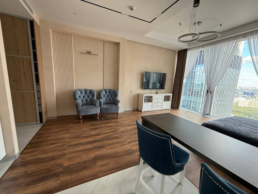 Сдам однокомнатную (1-комн.) квартиру, 1-й Красногвардейский проезд, 22к1, Москва г