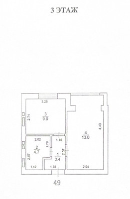 Продам однокомнатную (1-комн.) квартиру, Луговая ул, 3, Сабурово д